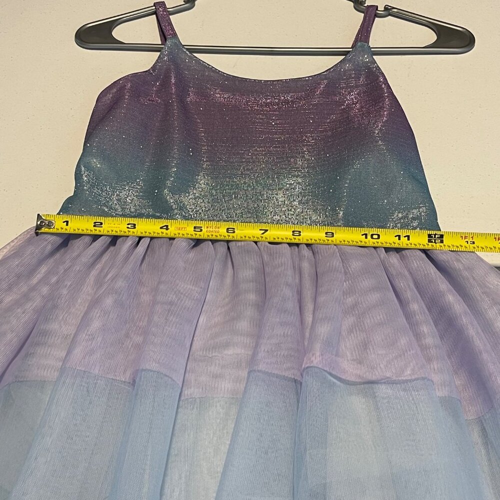 Cat & Jack Girls Sparkly Ombre Tulle Dress With Layered Skirt & Adjustable Strap - Picture 7 of 10